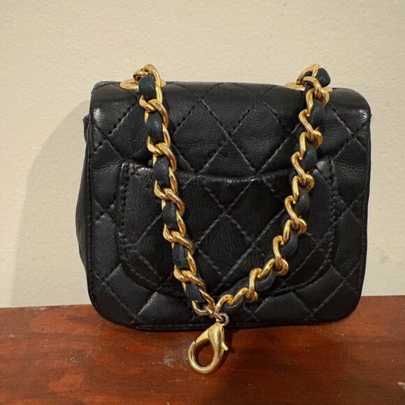 Chanel Vintage Matelassé Quilted Micro Mini Flap Bag - Picture 5 of 14